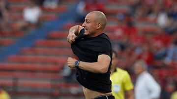 David González, técnico del Medellín, habla por el empate ante el DIM