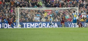 Neymar firma la manita al Espanyol.