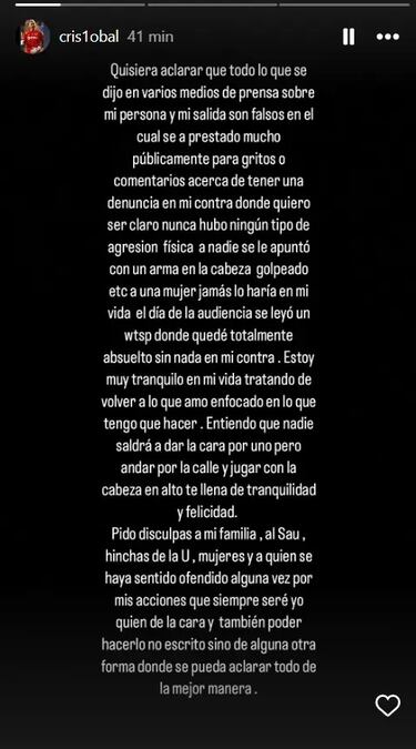 Campos aclaró sus líos: “A nadie se le apuntó con un arma en la cabeza; fui absuelto”