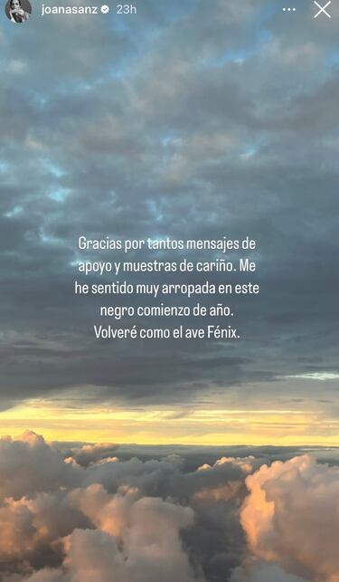 La respuesta de Joana Sanz a la detención de Alves