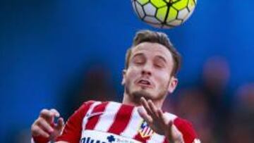 Saúl, en el partido ante el Málaga.