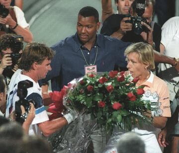 Jimmy Connors y Martina Navratilova de Estados Unidos.