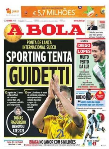 Portadas de la prensa deportiva