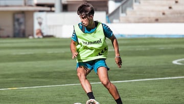 Javi Jim&eacute;nez, jugador del Albacete.