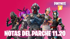 Fortnite - Notas del parche 11.20: cambios y novedades