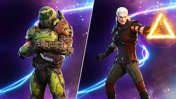 Doom Slayer y Geralt de Rivia son skins del Pase de Batalla de la Temporada 1 de Fortnite Cap&iacute;tulo 4