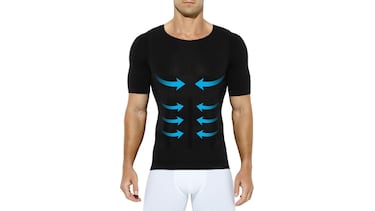 Esta camiseta de compresin de manga corta mejora el ejercicio