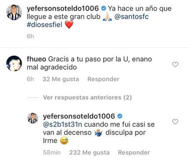 La burla de Soteldo a la U en Instagram