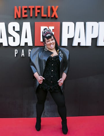 MADRID, SPAIN - JULY 11: Netta Barzilai attends the red carpet of 'La Casa De Papel' 3rd Season by Netflix on July 11, 2019 in Madrid, Spain. (Photo by Pablo Cuadra/Getty Images)