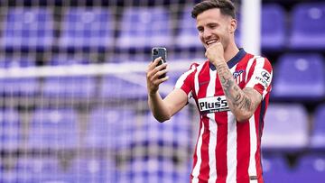 Saúl celebrando el título liguero ganado la pasada temporada.