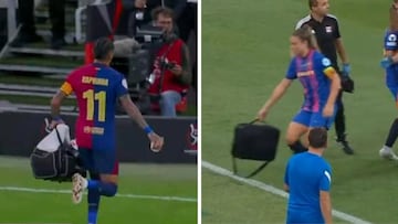 Orgullo de capitanes en el Barça: el gesto del maletín da la vuelta al mundo