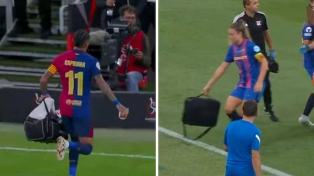 Orgullo de capitanes en el Barça: el gesto del maletín da la vuelta al mundo