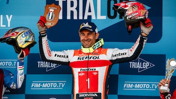 Toni Bou, en el podio del TrialGP de Italia.