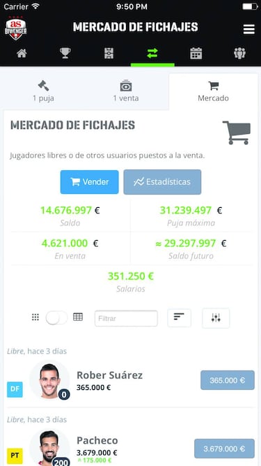 Ficha la mejor plantilla