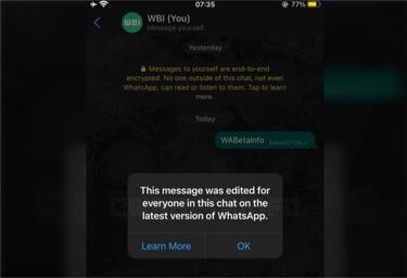 WhatsApp añadirá su función más esperada: la posibilidad de editar mensajes