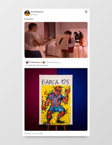 El Barça presentó el cartel del 125 Aniversario y los memes no tardaron en salir