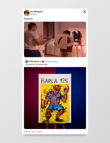 El Barça presentó el cartel del 125 Aniversario y los memes no tardaron en salir