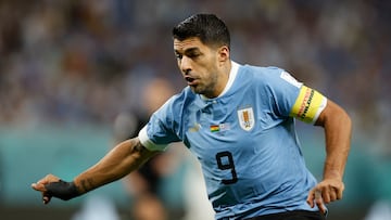 Luis Suárez, en el partido contra Ghana en Qatar 2022.