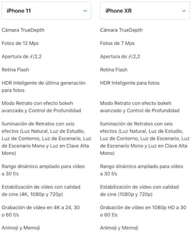 iPhone 11, 11 Pro y 11 Pro Max vs iPhone XS, XS Max y XR: diferencias