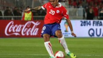 Matías Campos Toro, en uno de sus últimos partidos con La Roja.