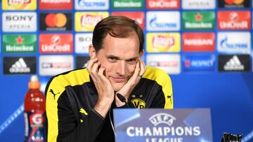 Thomas Tuchel en la rueda de prensa previa al duelo de Champions entre el M&oacute;naco y el Borussia Dortmund.