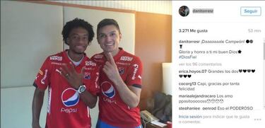 Cuadrado y Torres festejan título del DIM en la Selección