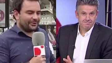 Un reportero de Cuatro informa de la Libertadores en posible estado de embriaguez.