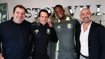 Jhon Jader Durán y su relación con Unai Emery, técnico con el que pelea constantemente.