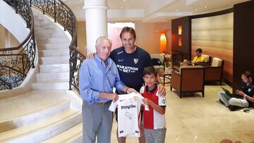 Julen Lopetegui, con aficionados: