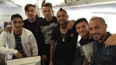 Vidal comanda el contingente europeo que se suma a la Roja