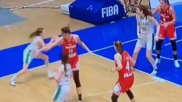 La pillería hecha arte: el lío de esta jugadora de 1,67 a una rival que le saca dos cabezas