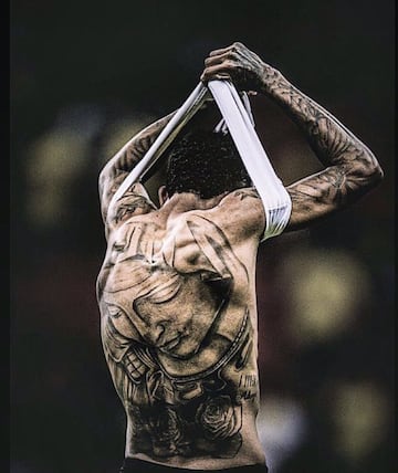 Tatuajes de los jugadores del Atlético y del Real Madrid