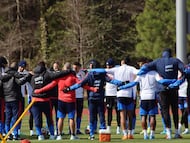 Selección Colombia entrena antes de enfrentar a Francia