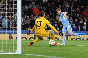 1-0. Kevin De Bruyne marca el primer gol.