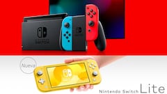 Nintendo Switch original y Lite: comparativa y diferencias en precio, tamaño, batería...