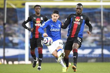 El mediocampista colombiano marcó el primer tanto del Everton en el partido por la fecha 30 de la Premier League ante el Crystal Palace. con este alcanzó los 100 goles a nivel de clubes en Europa.