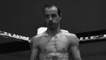 El boxeador leonés Saúl Tejada, durante un combate.