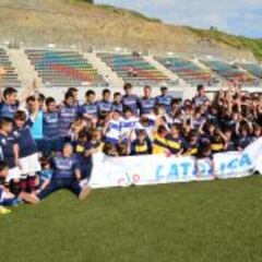 La UC realizó clínica de fútbol con niños en Lo Barnechea