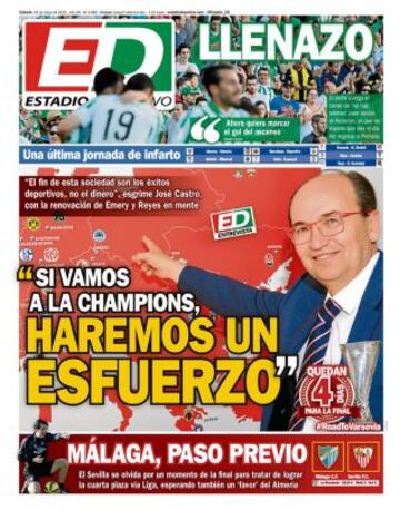 Portadas de la prensa deportiva