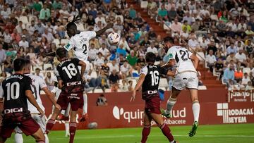 Partido de la jornada 6 de la Segunda División 2023-2024 de la liga de fútbol española, Liga Hypermotion, entre Albacete-Burgos disputado el 16/09/2023 en el Carlos Belmonte en plena Feria