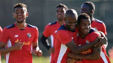 Members of Panama&#039;s soccer team train at the University of Central Florida in Orlando, Florida, on June 4, 2016, two days before their opening Copa America Centenario 2016 match against Bolivia.