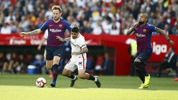 Iván Rakitic, en un partido contra el Sevilla.