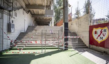 Las obras del Estadio de Vallecas en imágenes