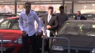 Neymar, saliendo de Barcelona.