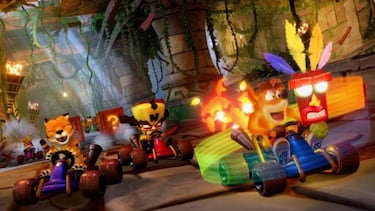Dingo Canyon en Crash Team Racing Nitro-Fueled, el antes y después