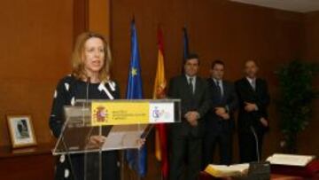Ana Muñoz Merino, directora de la Agencia Estatal Antidopaje, durante su toma de posesión. La nueva ley le da más poder.