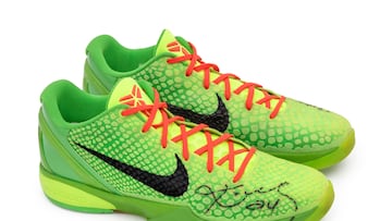 Subastan unas zapatillas de Kobe Bryant por 10 millones de dólares
