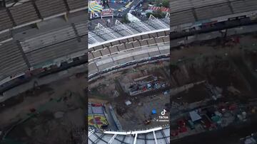 Atención a la remodelación del Azteca, gradas y campo han dejado de existir