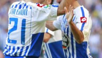 <b>DÚO MÁGICO. </b>El entendimiento entre Valerón y Adrián está siendo decisivo para el Deportivo en este tramo final de Liga.