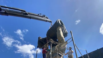 La estatua de Gallardo ya está en el Monumental